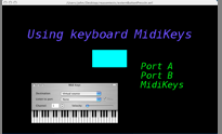 MIDI Keyboard controlling X3D